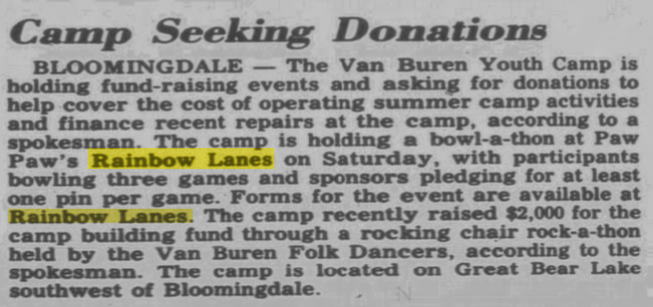 Rainbow Lanes - 1984 Article (newer photo)